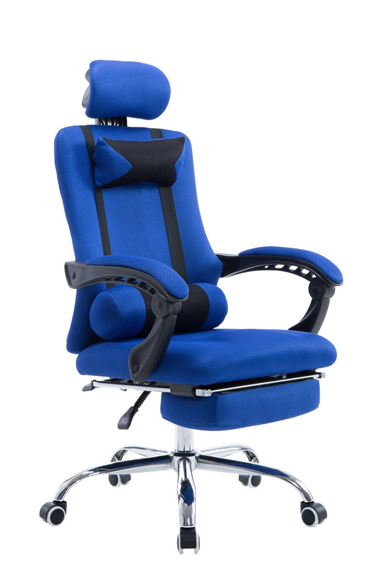 Chaise de Bureau Ergonomique INDIANA PRO, en Tissu Bleu 